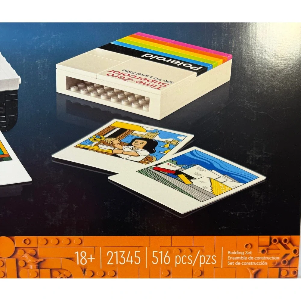 LEGO‎ Ideas Polaroid OneStep SX-70 Camera 21345 Building Set 516 Pieces New